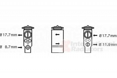 VAN WEZEL 37001411 -  Расширительный клапан, кондиционер